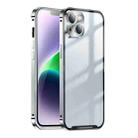 For iPhone 14 Frosted Metal Phone Case (Silver) - 1