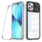 For iPhone 11 Pro 360 Full Body Sliding Camshield Phone Case (Black Grey) - 1