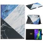 For iPad 11 Pro (2020) Horizontal Flip Leather Tablet Case with Holder & Card Slot & Sleep / Wake-up Function(Blue White Stitching) - 1