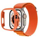 Half-inclusive PC Protective Case For Apple Watch Ultra 49mm(Orange) - 1