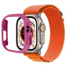 Half-inclusive PC Protective Case For Apple Watch Ultra 49mm(Rose Red) - 1