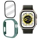 Tempered Glass Film Frosted PC Watch Case For Apple Watch Ultra 49mm / Apple Watch Ultra 2 49mm(Official Green) - 1