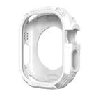 Three-proof TPU Carbon Fiber Protective Case For Apple Watch Ultra 49mm / Apple Watch Ultra 2 49mm(White) - 1