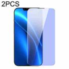 Baseus 2 PCS 0.4mm Corning Anti Blue-ray Tempered Glass Film For iPhone 14 / 13 / 13 Pro - 1