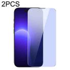 Baseus 2 PCS 0.4mm Corning Anti Blue-ray Tempered Glass Film For iPhone 14 Pro - 1