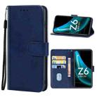 For vivo iQOO Z6 Lite Leather Phone Case(Blue) - 1