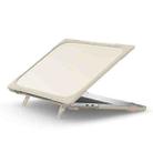 For MacBook Air 13.6 inch A2681 2022 TPU + PC Two-color Anti-fall Laptop Protective Case(Khaki) - 1