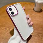 For iPhone 11 Two-color Shield TPU + PC Phone Case (Wine Red) - 1