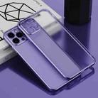 For iPhone 14 Pro Electroplated Frosted Phone Case(Purple) - 1
