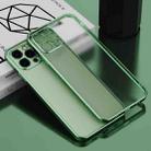 For iPhone 14 Plus Electroplated Frosted Phone Case (Green) - 1