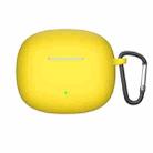 For Honor WINGcloud Earbuds X3i Silicone Protective Case with Hook(Yellow) - 1