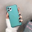 For iPhone 11 Pro Shockproof TPU Transparent Protective Case(Green) - 1