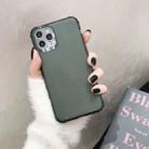 For iPhone 11 Pro Max Shockproof TPU Transparent Protective Case(Dark Green) - 1