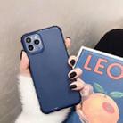 For iPhone 11 Pro Max Shockproof TPU Transparent Protective Case(Dark Blue) - 1