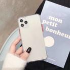 For iPhone 11 Pro Max Shockproof TPU Transparent Protective Case(White) - 1