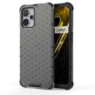 For Realme 9i 5G India Honeycomb Phone Case(Black) - 1