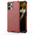 For Realme 9i 5G India Honeycomb Phone Case(Red) - 1