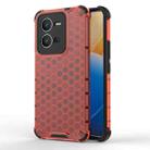 For vivo V25 5G / X80 Lite 5G Honeycomb Phone Case(Red) - 1