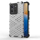 For vivo V25 5G / X80 Lite 5G Honeycomb Phone Case(White) - 1