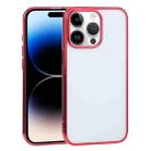 For iPhone 14 Pro Max Ultra-thin Electroplating TPU Phone Case (Red) - 1