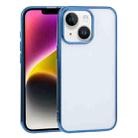 For iPhone 14 Ultra-thin Electroplating TPU Phone Case (Blue) - 1