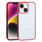 For iPhone 14 Plus Ultra-thin Electroplating TPU Phone Case (Red) - 1