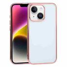 For iPhone 14 Plus Ultra-thin Electroplating TPU Phone Case (Pink) - 1