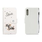 For Galaxy A50 Horizontal Flip Solid Color Rhinestones Leather Case with Card Slot & Wallet & Holder(Trojan) - 1
