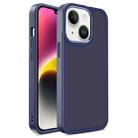 For iPhone 14 Plus Shield Skin Feel PC + TPU Phone Case (Navy Blue) - 1