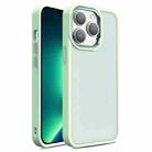 For iPhone 13 Pro Shield Skin Feel PC + TPU Phone Case (Matcha Green) - 1