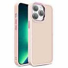 For iPhone 13 Pro Shield Skin Feel PC + TPU Phone Case (Pink) - 1