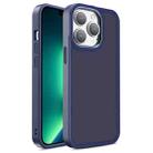 For iPhone 13 Pro Shield Skin Feel PC + TPU Phone Case (Navy Blue) - 1