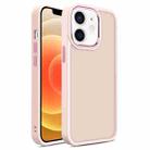 For iPhone 12 / 12 Pro Shield Skin Feel PC + TPU Phone Case(Pink) - 1