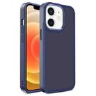 For iPhone 12 / 12 Pro Shield Skin Feel PC + TPU Phone Case(Navy Blue) - 1