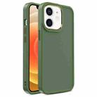 For iPhone 12 / 12 Pro Shield Skin Feel PC + TPU Phone Case(Dark Green) - 1