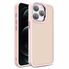 For iPhone 12 Pro Max Shield Skin Feel PC + TPU Phone Case(Pink) - 1