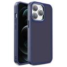 For iPhone 12 Pro Max Shield Skin Feel PC + TPU Phone Case(Navy Blue) - 1