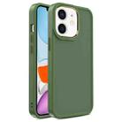 For iPhone 11 Shield Skin Feel PC + TPU Phone Case (Dark Green) - 1