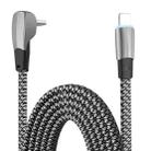 3A USB-C/Type-C to 8 Pin Elbow Fast Charge Data Cable, Length:2m(Grey) - 1