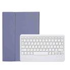 AM18-B Bluetooth Keyboard Leather Case For Lenovo XiaoXin Pad Pro 2022 11.2 inch(Blue) - 1