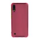 For Galaxy A10 Shockproof TPU Transparent Protective Case(Rose Red) - 1
