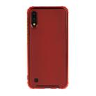 For Galaxy A10 Shockproof TPU Transparent Protective Case(Red) - 1