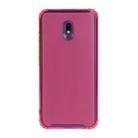 For Xiaomi Redmi 8A Shockproof TPU Transparent Protective Case(Rose Red) - 1