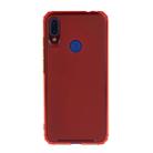 For Xiaomi Redmi Note 7 Shockproof TPU Transparent Protective Case(Red) - 1