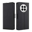 For Huawei Mate 50 Ultra-thin Voltage Side Buckle Horizontal Flip Leather Phone Case(Black) - 1