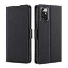 For ZTE Blade A72 5G Ultra-thin Voltage Side Buckle Horizontal Flip Leather Phone Case(Black) - 1