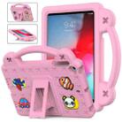 Handle Kickstand Children EVA Shockproof Tablet Case For iPad mini 1 / 2 / 3 / 4 / 5(Pink) - 1