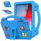 Handle Kickstand Children EVA Shockproof Tablet Case For iPad mini 1 / 2 / 3 / 4 / 5(Sky Blue) - 1