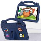 Handle Kickstand Children EVA Shockproof Tablet Case For iPad mini 1 / 2 / 3 / 4 / 5(Navy Blue) - 2
