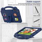 Handle Kickstand Children EVA Shockproof Tablet Case For iPad mini 1 / 2 / 3 / 4 / 5(Navy Blue) - 5